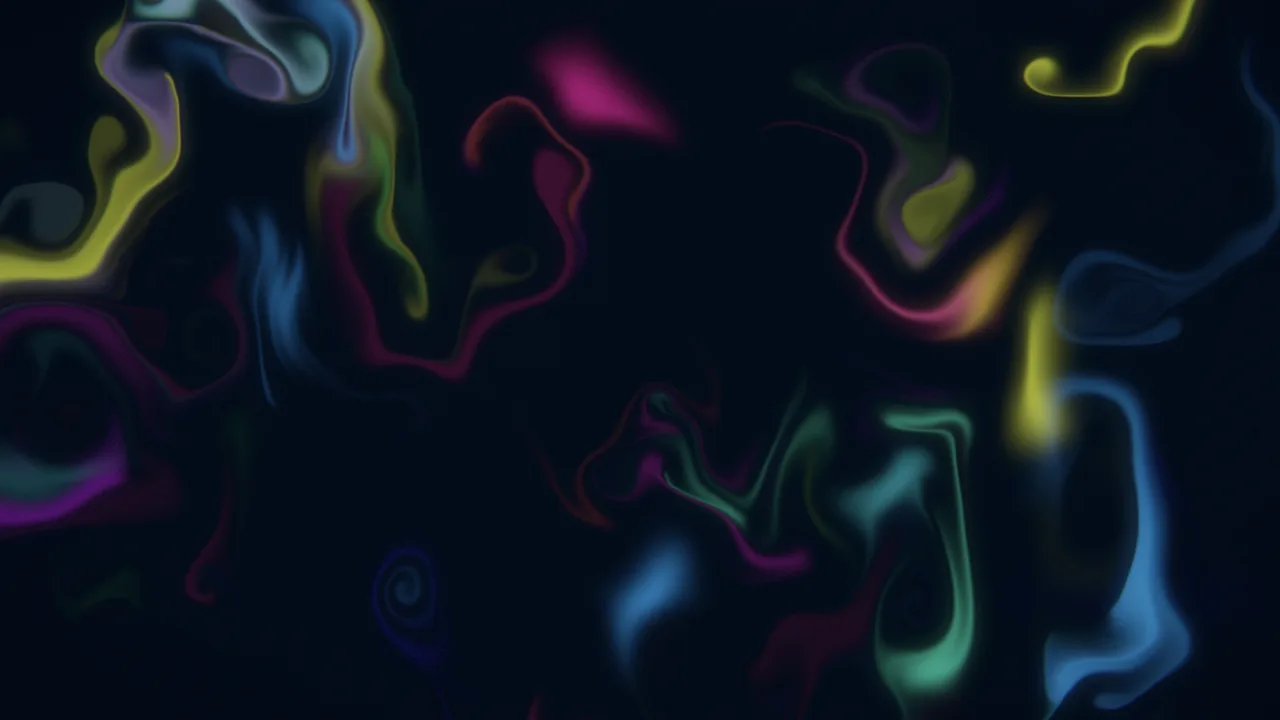 Ink curling through dark water